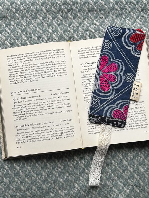 Bokmärke Indigo blomma